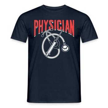 Arzt Medizin Doktor Beruf Mediziner - Männer T-Shirt - Navy - Vorne - AI Model Male 178 light (178cm)