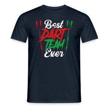Beste Dartmannschaft Aller Zeiten Darts Dart - Männer T-Shirt - Navy - Vorne - AI Model Male 178 light (178cm)