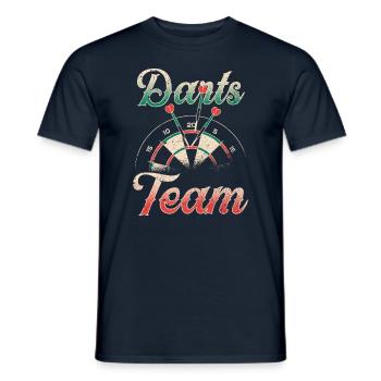 Darts Team Darts Club Darts Team - Men's T-Shirt - navy - Front - AI Model Male 178 light (178cm)
