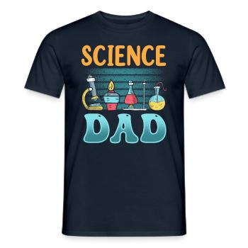 Science Papa Science Team Scientifiques - T-shirt homme - marine - Devant - AI Model Male 178 light (178cm)