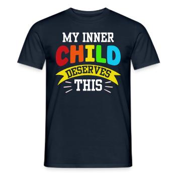 Mein Inneres Kind Verdient Das Selbstliebe Süß - Männer T-Shirt - Navy - Vorne - AI Model Male 178 light (178cm)