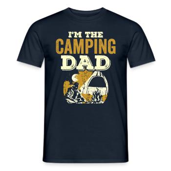 Je suis le Camping Papa Camper Campen Camp - T-shirt homme - marine - Devant - AI Model Male 178 light (178cm)