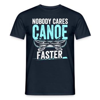 Canoeing Canoeing Interested in Nobody Cares Team - Men's T-Shirt - navy - Front - AI Model Male 178 light (178cm)