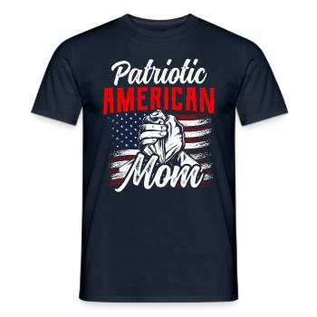 Patriotique Mère Américaine USA US Patriot - T-shirt homme - marine - Devant - AI Model Male 178 light (178cm)