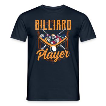 Joueur de billard Billard Lovers Pool - T-shirt homme - marine - Devant - AI Model Male 178 light (178cm)