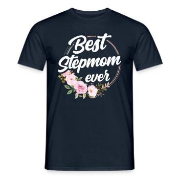 Beste Stiefmutter Aller Zeiten Ziehmutter Kind - Männer T-Shirt - Navy - Vorne - AI Model Male 178 light (178cm)