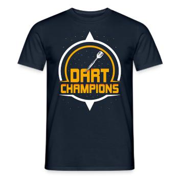 Dart Champions Darts Dartverein Team - Männer T-Shirt - Navy - Vorne - AI Model Male 178 light (178cm)
