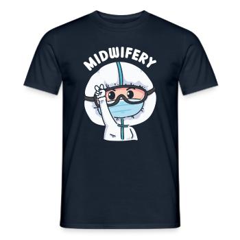 Hebammenwesen Geburtshilfe Hebammen Beruf Hebamme - Männer T-Shirt - Navy - Vorne - AI Model Male 178 light (178cm)