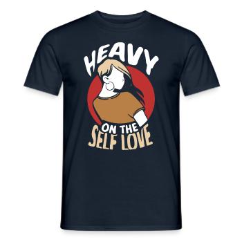 Self Love Self Love Sweet Self-Love Positive - Men's T-Shirt - navy - Front - AI Model Male 178 light (178cm)