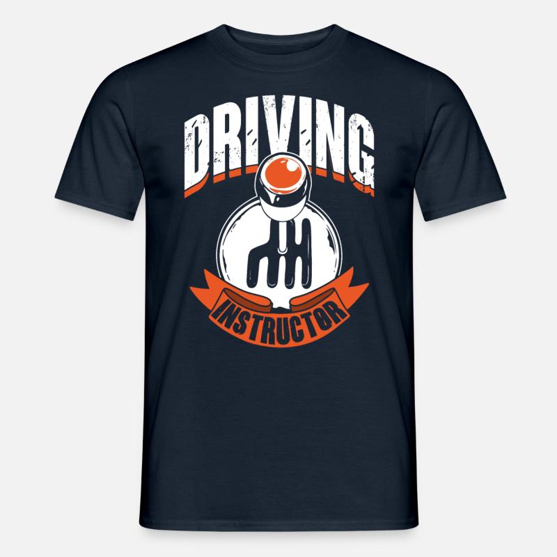 Driving instructor Driving school Learner driving lesson - Men’s T-shirt - navy
