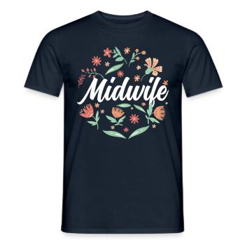 Sage-femme Dictons obstétrique Profession de sages-femmes - T-shirt homme - marine - Devant - AI Model Male 178 light (178cm)