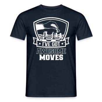 Ich Habe Fantastische Züge Schachspieler Schach - Männer T-Shirt - Navy - Vorne - AI Model Male 178 light (178cm)
