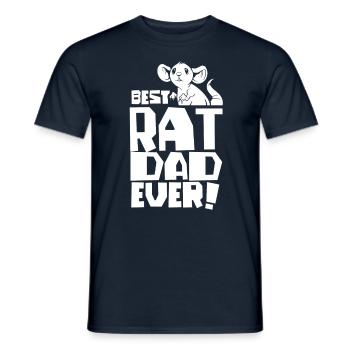 Bester Rattenvater Aller Zeiten Ratte Papa Ratten - Männer T-Shirt - Navy - Vorne - AI Model Male 178 light (178cm)