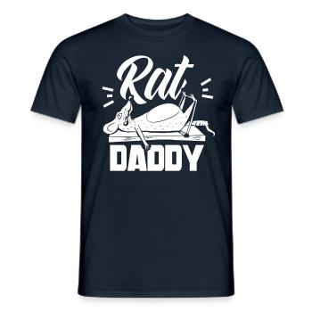 Rat Daddy Rat Papa Cute Rats Animal Lovers - Men's T-Shirt - navy - Front - AI Model Male 178 light (178cm)