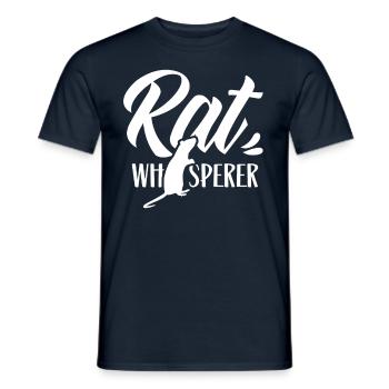 Rat Whisperer Rat Whisperer Animal Rats Sweet - Men's T-Shirt - navy - Front - AI Model Male 178 light (178cm)
