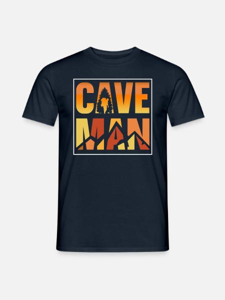Höhlenmensch Cave Man Höhle Caving Höhlenwandern - Männer T-Shirt - Navy