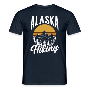 Alaska Randonnée Randonneur Randonnée Nature - T-shirt homme - marine - Devant - AI Model Male 178 light (178cm)