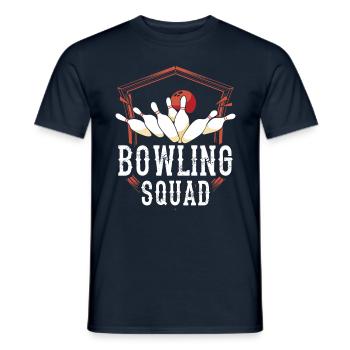 Bowling Squad Mannschaft Bowler Hobby Team - Männer T-Shirt - Navy - Vorne - AI Model Male 178 light (178cm)