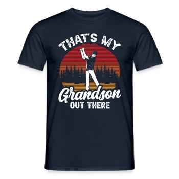 Voici mon petit-fils qui joue au golf - T-shirt homme - marine - Devant - AI Model Male 178 light (178cm)