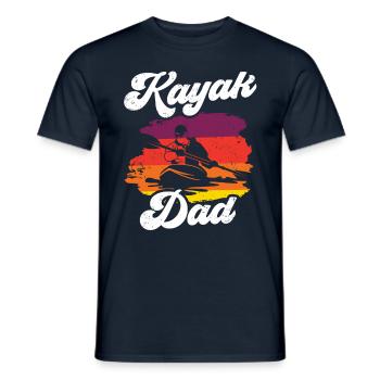 Kayak Father Hobby Kayaking Kayaking - Men's T-Shirt - navy - Front - AI Model Male 178 light (178cm)