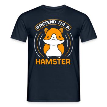 So Tun Als Wäre Ich Ein Hamster Besitzer Haustier - Männer T-Shirt - Navy - Vorne - AI Model Male 178 light (178cm)