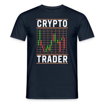 Krypto Händler Traden Crypto Trader Trading - Männer T-Shirt - Navy - Vorne - AI Model Male 178 light (178cm)