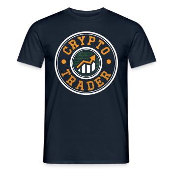Crypto Trader Trading Crypto Trader Trade - Men's T-Shirt - navy - Front - AI Model Male 178 light (178cm)