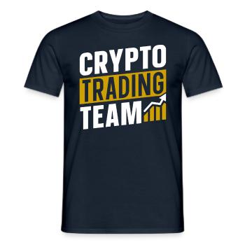 Krypto Trading Team Crypto Traden Trader - Männer T-Shirt - Navy - Vorne - AI Model Male 178 light (178cm)