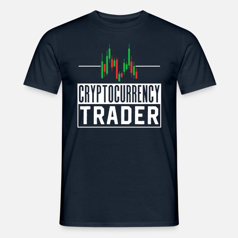 Kryptowährungs Händler Trader Krypto Crypto - Männer T-Shirt - Navy