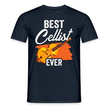 Bester Cellist Aller Zeiten Musiker Cello Cellos - Männer T-Shirt - Navy - Vorne - AI Model Male 178 light (178cm)