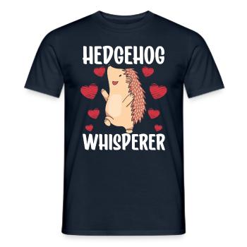 Hérisson Whisperer Pet Dictons Doux - T-shirt homme - marine - Devant - AI Model Male 178 light (178cm)
