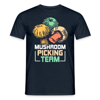 Mushroom Pickers Team Mushroom Pickers Mushroom Pickers Mushroom Pickers - Men's T-Shirt - navy - Front - AI Model Male 178 light (178cm)