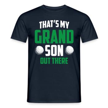 Voici mon petit-fils qui joue au golf - T-shirt homme - marine - Devant - AI Model Male 178 light (178cm)