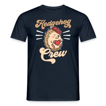 Hérisson équipe Mignons Paroles d’animaux de compagnie - T-shirt homme - marine - Devant - AI Model Male 178 light (178cm)