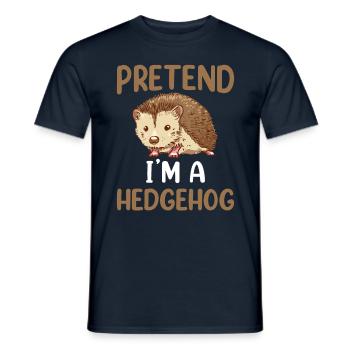 Stell Dir Vor Ich Bin Ein Igel Haustier Süß - Männer T-Shirt - Navy - Vorne - AI Model Male 178 light (178cm)