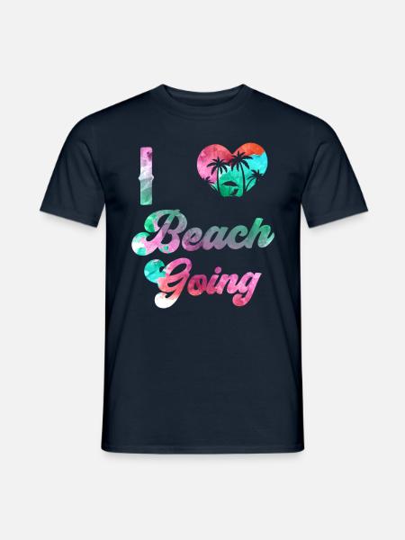 J’adore les vacances à la plage les amateurs de plage plage la plage - T-shirt homme - marine
