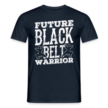 Future Black Belt Warrior Black Belt - Men's T-Shirt - navy - Front - AI Model Male 178 light (178cm)