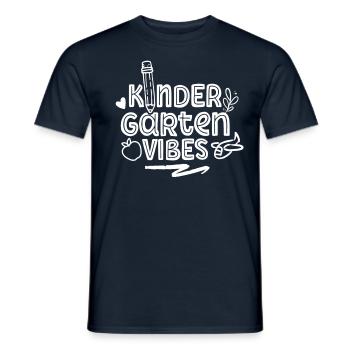 Kindergarten Vibes Humor Kinder Süß Sprüche - Männer T-Shirt - Navy - Vorne - AI Model Male 178 light (178cm)
