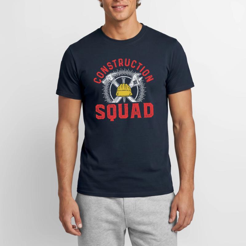 Construction Crew Team Construction Site Teamwork Construction Workers Construction Men’s T-shirt
