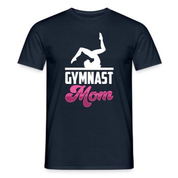 Gymnast Mama Gymnast Gymnastics Gymnastics Gymnastics - Men's T-Shirt - navy - Front - AI Model Male 178 light (178cm)