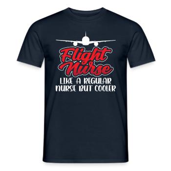 Infirmière de vol Médecin de vol Profession de médecin de vol - T-shirt homme - marine - Devant - AI Model Male 178 light (178cm)