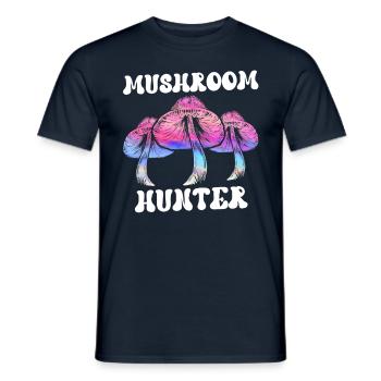 Pilzsucher Pilzesammler Pilzesammeln Pilzsammler - Männer T-Shirt - Navy - Vorne - AI Model Male 178 light (178cm)