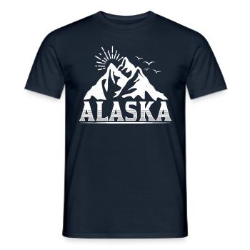 Alaska Randonneurs Randonnée Randonnée Nature - T-shirt homme - marine - Devant - AI Model Male 178 light (178cm)