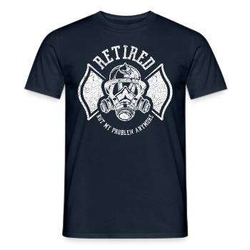 Im Ruhestand Nicht Mehr Mein Problem Rentner Rente - Männer T-Shirt - Navy - Vorne - AI Model Male 178 light (178cm)