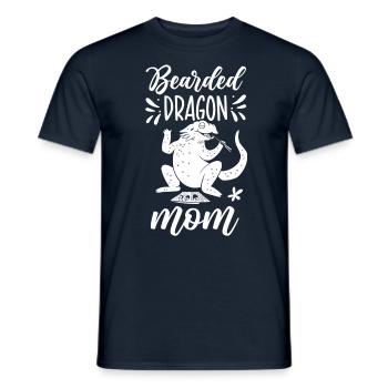 Dragon barbu Maman Dragon barbu Animal Dragon barbu - T-shirt homme - marine - Devant - AI Model Male 178 light (178cm)