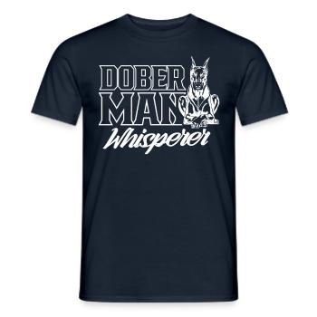 Doberman Whisperer Doberman Doberman Chiens - T-shirt homme - marine - Devant - AI Model Male 178 light (178cm)