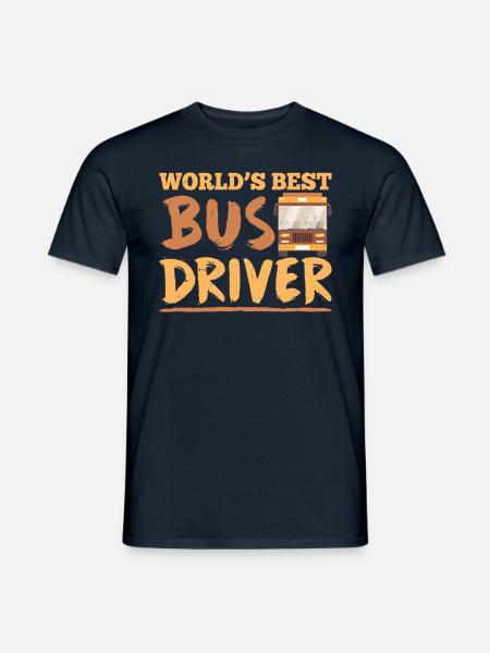 Der Beste Busfahrer Der Welt Reisebus Busfahren - Männer T-Shirt - Navy