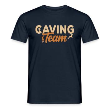 Höhlenforschung Team Höhlenwandern Caving Cave - Männer T-Shirt - Navy - Vorne - AI Model Male 178 light (178cm)