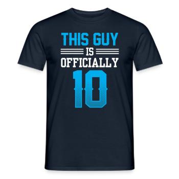 Dieser Typ Ist Offiziell 18 Achtzehn Geburtstag - Männer T-Shirt - Navy - Vorne - AI Model Male 178 light (178cm)