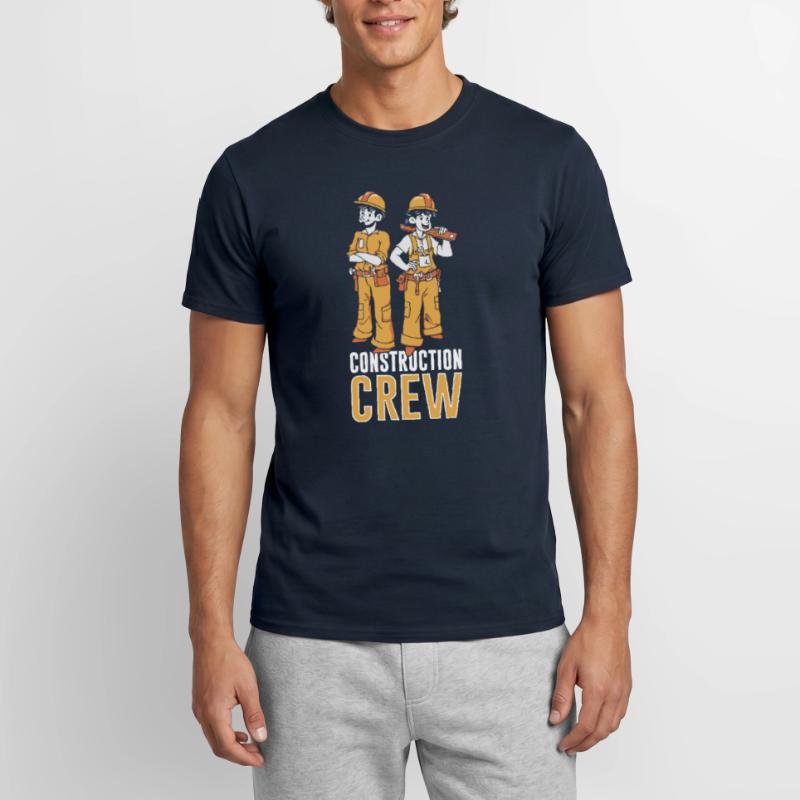 Construction Crew, Teamwork, Construction Site, Construction Construction Worker Men’s T-shirt